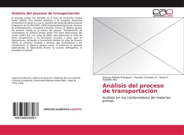 AnáLisis Del Proceso De TransportacióN Maria E. Aspiolea Ahú-image