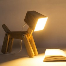 Super Cute Dog Table Lamp for Kids Room Bedroom Bedside - Dimmable Touch Cont...