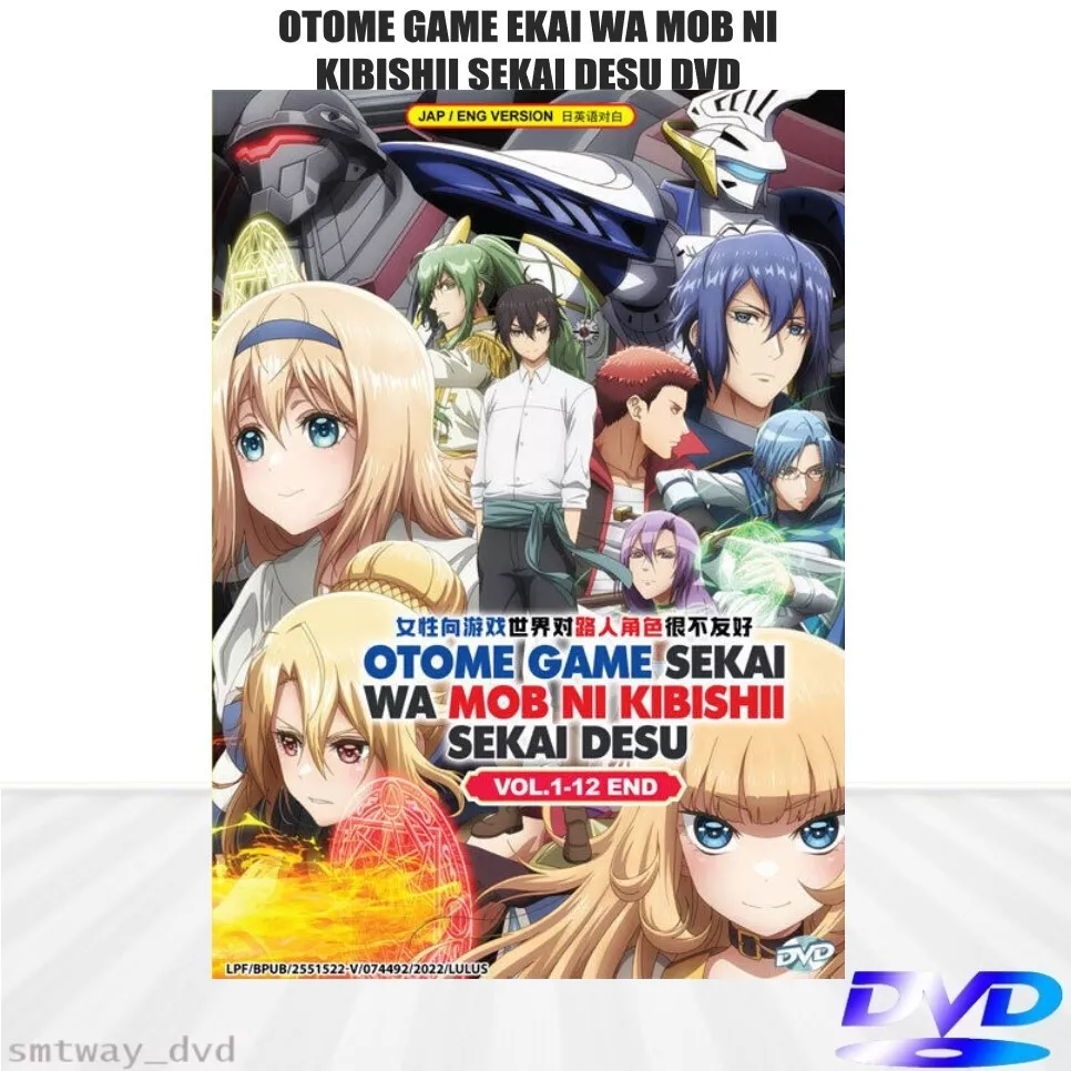 DVD Otome Game Sekai Wa Mob Ni Kibishii Sekai Desu VOL.1-12 END English  Dubbed