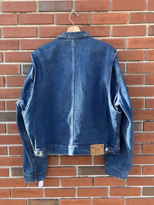 90s USA製POLO Ralph Lauren Denim Blouson Vintage 90s Polo Ralph Lauren Denim Jacket Plaid Lining Made