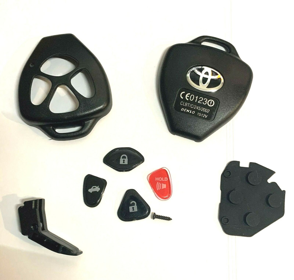 Find UNCUT 2006-2008 TOYOTA CAMRY 4 BUTTON REMOTE CASE Key Keyless Entry Shell T4 In Fast - Foto 5