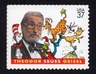 Scott #3835 Dr. Seuss (Cat In the Hat) Single Stamp - MNH