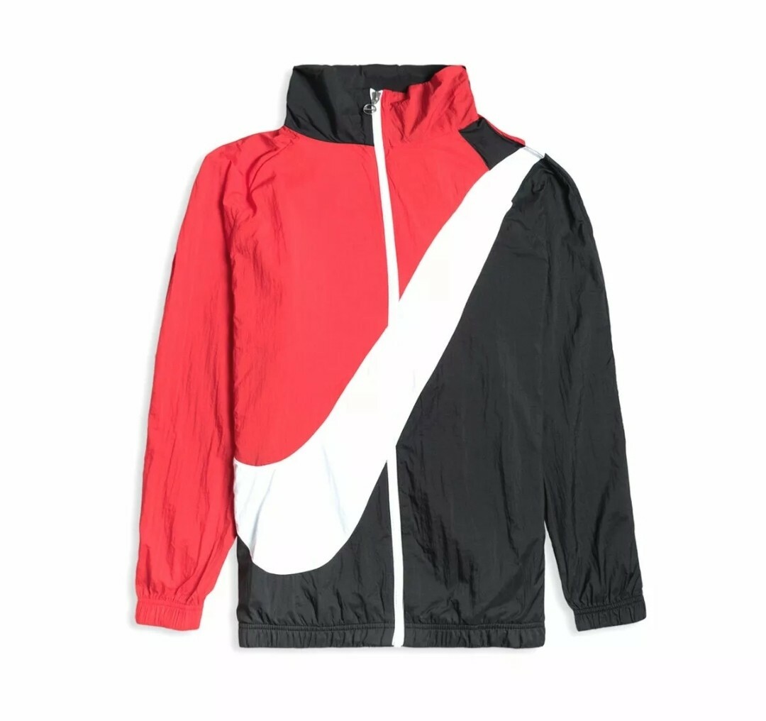 Nike Women's Sportswear Swoosh Jacket Size Small Red White Black