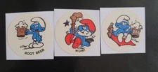 scratch and sniff stickers Set/3 CTP Smurf  Rootbeer Scent