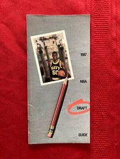1987 NBA Draft media guide program / Grant / Lewis / Miller / Pippen / Robinson