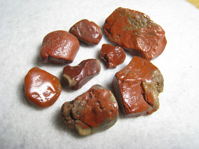Primo Red Chalcedony Quartz Agate Jasper Stone Lot - E Primo Red Chalcedony Quartz Agate Jasper Stone Lot - E