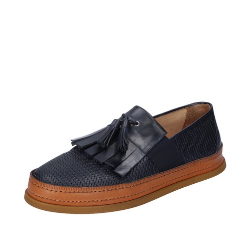 scarpe donna ROBERTO BOTTICELLI mocassini nero pelle borchie BJ727 -  ZOOODE.COM