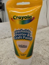 Crayola Washable Poster and Craft Paint 4 oz. tube - White
