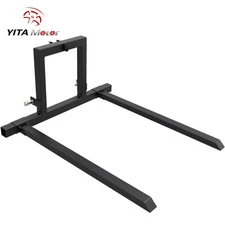3 Point Hitch Pallet Forks Attachments for Cat 1 Tractor Skid Steer Adjustable