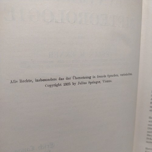 Dynamische Meteorologie by Felix M. Exner -1925 -German Antique Science Liter. - Picture 5 of 14