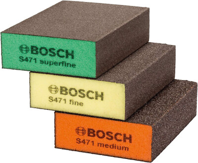 Bosch Schleifschwämme 100x68x25mm Schleifklotz Schleifschwamm Hand Block Schleif