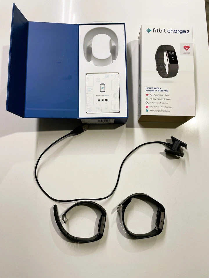 Correa de reloj Fitbit Charge 2 negra con caja original Foto 2 de 4