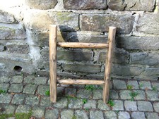 schöne alte Holzleiter_55 cm # Blumenampel/Ranke_Handtuchhalter_DEKO (Bl 4)