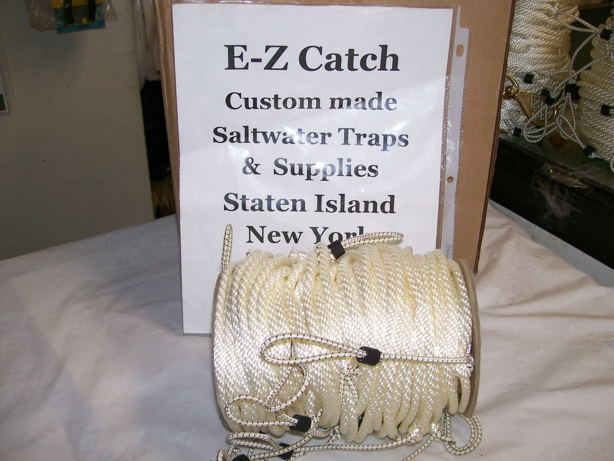 New Jersey Legal 1/4 MediumLay 8 Snood Crab Trotline 150 Foot w/ 25