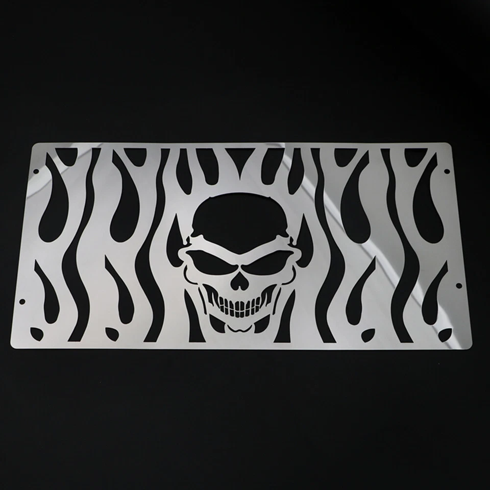 Protector de cubierta de rejilla de radiador calavera para Honda Valkyrie GL 1500 GL1500 todo el año Foto 3 de 4