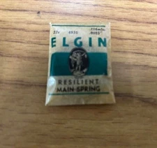 Elgin Factory Mainspring 22s 8-day No. 4935 - Steel NOS