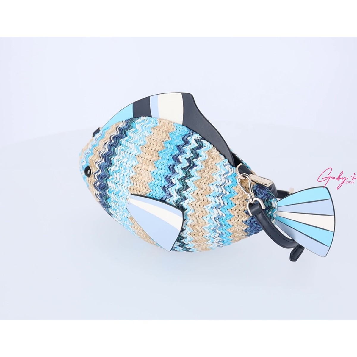 Kate Spade KG739 What A Catch 3D Fish Crossbody Novelty Blue Kate Spade KG739 What A Catch 3D Fish Crossbody Novelty Blue