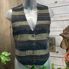 Katch Me BoHo Cowboy Western NWT Retro Suede Leather Rancher Ranch Vest SF Women