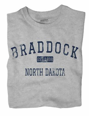 Braddock North Dakota ND T-Shirt EST | eBay