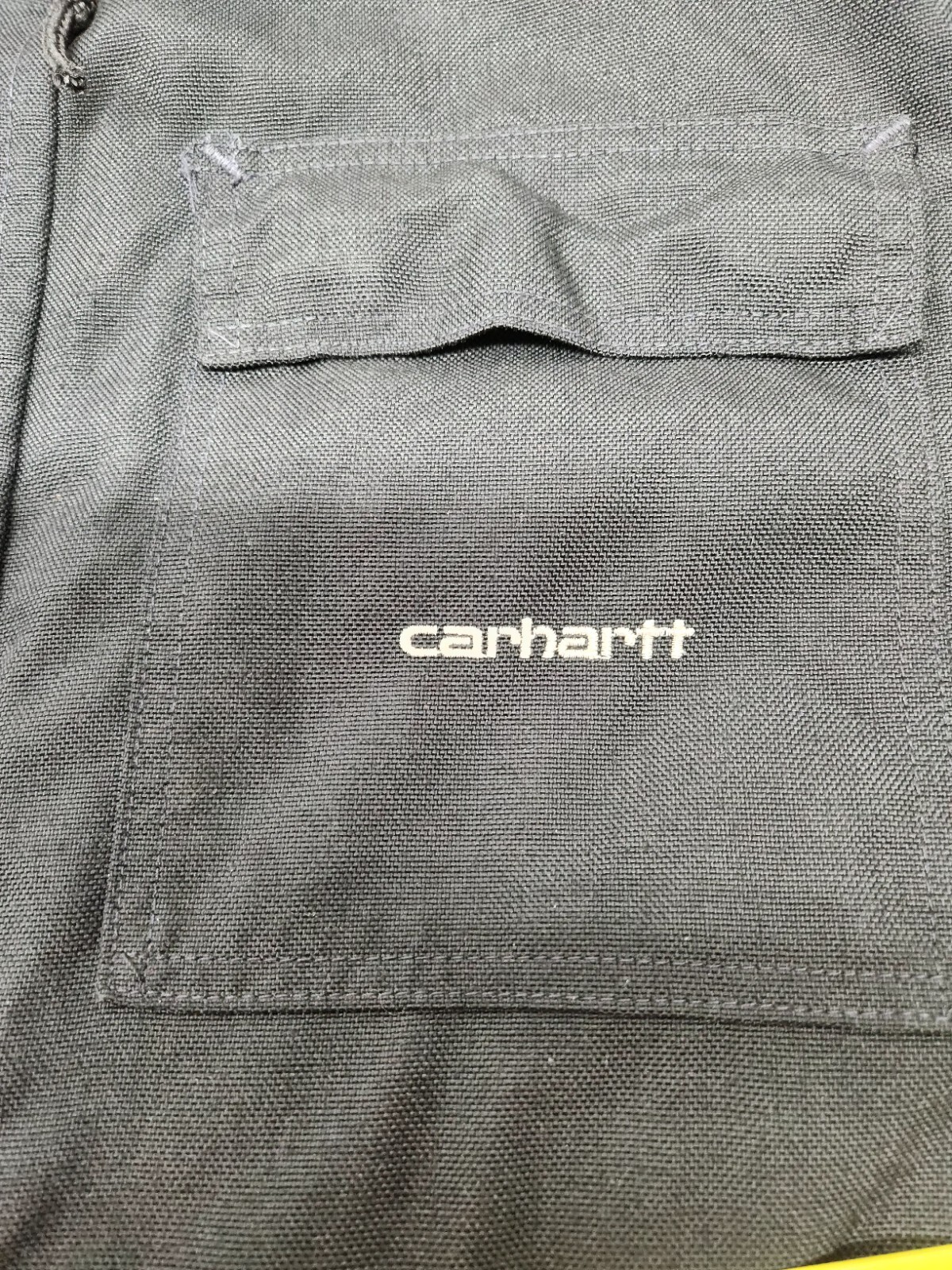 Vtg. CARHARTT PQC305 Cordura Mens Sz L Black Full Zip Quilted Jacket Hooded Coat thumbnail 3