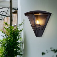 Wandleuchte Wandlampe Hauswandlampe IP44 Anthrazit Klar Terrasse 1X Led B 27Cm