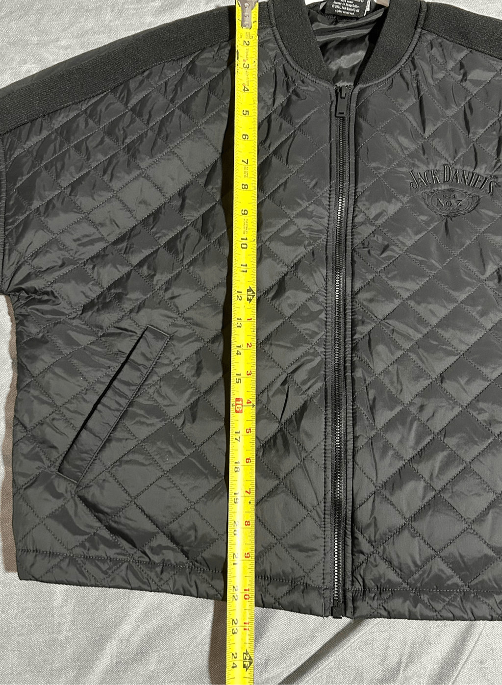 Jack Daniels Black Puffer Jacket Mercer Mettle Sz M Gem