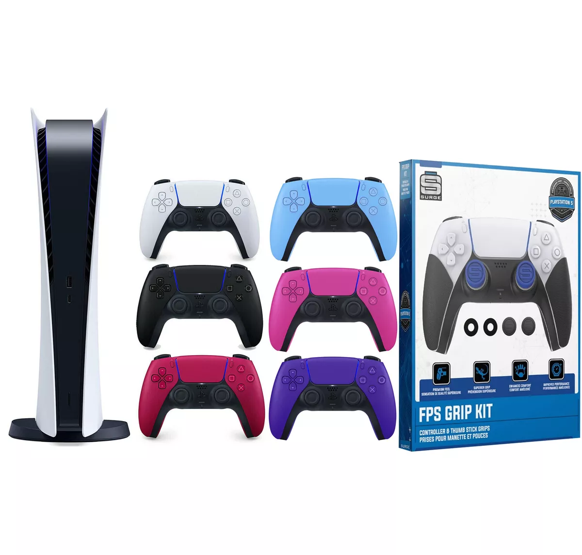 Sony Playstation 5 Digital Edition with Extra Controller and FPS