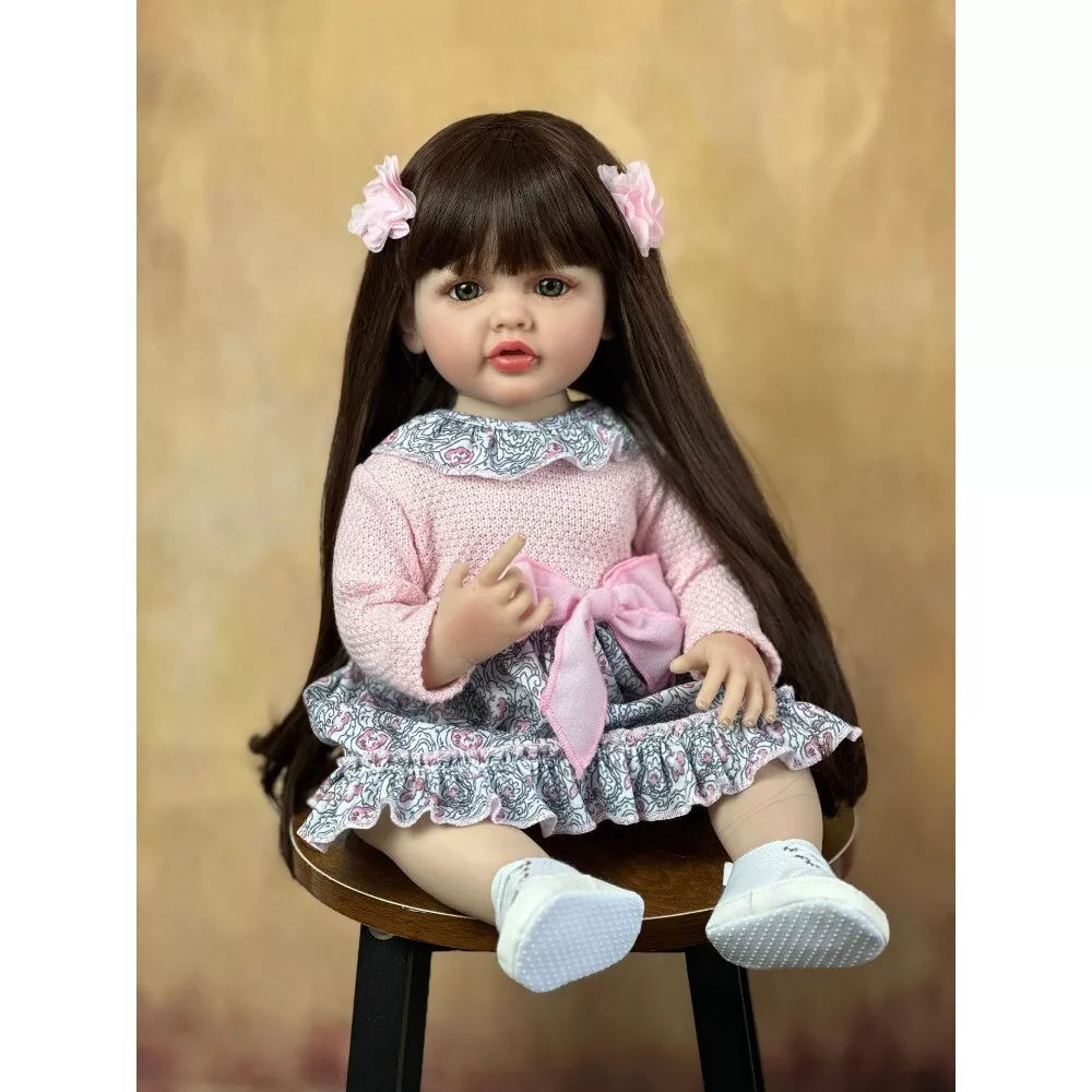 55 CM Full Body Vinyl Reborn Baby Doll Girl Princess Toddler Birthday Gifts