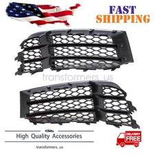 Front Bumper Lower Fog Light Cover Grill Grille Fit Audi RS5 2010 2011 2012-2016