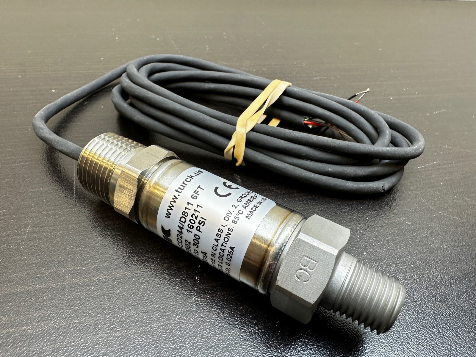 TURCK PT300PG-4300-03-LI3-C0244-D811 6FT Pressure Switch