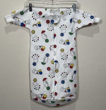 Carters Fleece Zip Front Sleep Sack One Size to 21 Pounds Bears w/Balloons