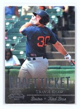 2011 Playoff Contenders Travis Shaw #DT34   Boston Red Sox