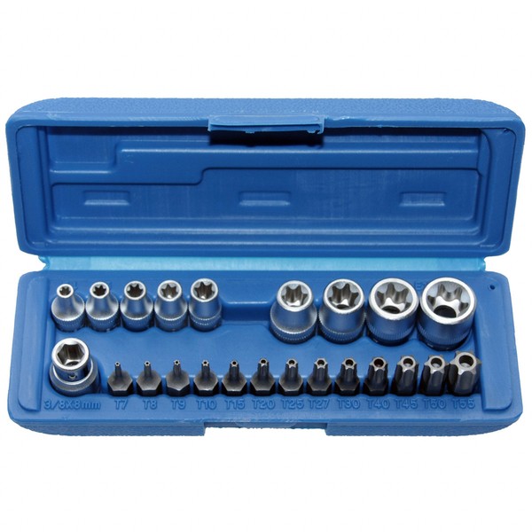 SteckschlüSsel Bit Satz Torx E-Profil E4-18 + T-Profil T7-55 Bit Einsatz 23-Tlg-image