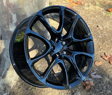 Set Of 4 Gloss Black Wheels 22x9.5 5x127 Fit Jeep Grand Cherokee Str8 Trailhawk