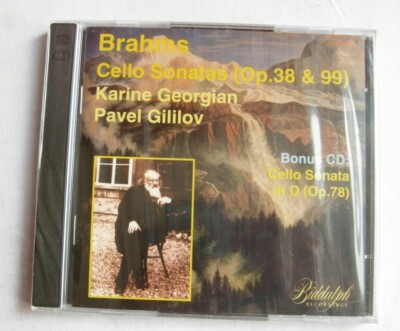 Brahms Cello Sonatas Karine Georgian Pavel Gililov cello & piano Biddulph