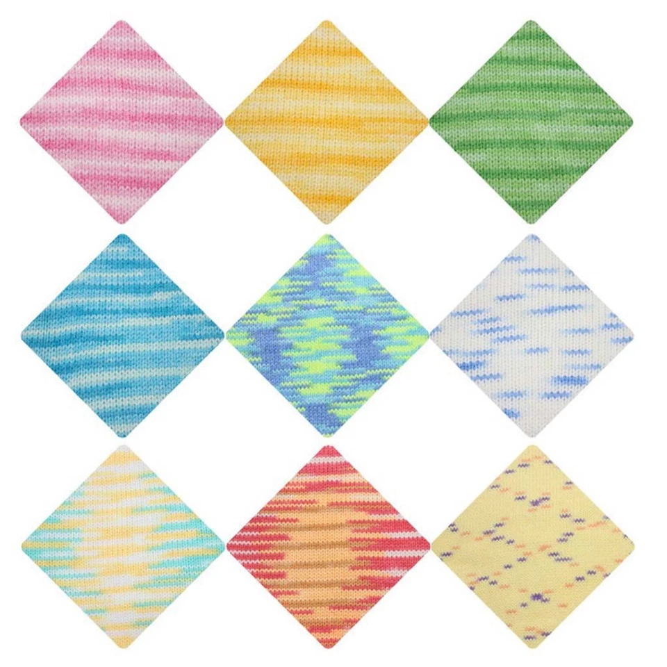 Sale New 1-8 ballsX50gr Soft Baby Cotton Hand Yarn Colorful Socks Scarf Knitting - Image 4 of 4