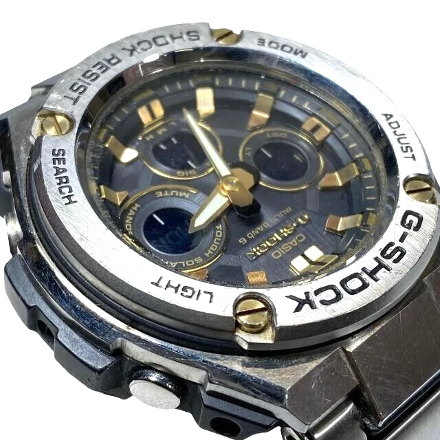 CASIO G-SHOCK G-STEEL GST W3100 Radio Solar wrist watch working Men Used
