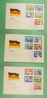 DR WHO 1964 GERMANY DDR 3 FDC 15TH ANIV COMBO R45155