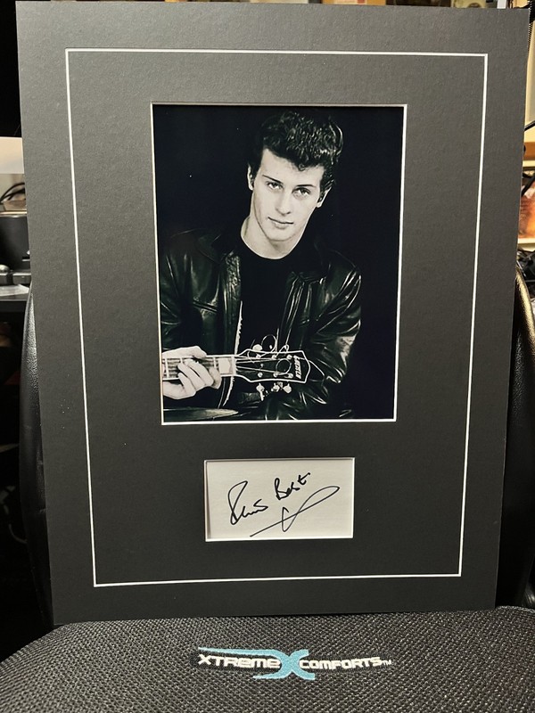Pete Best Signature Cut & Photo Display w/COA