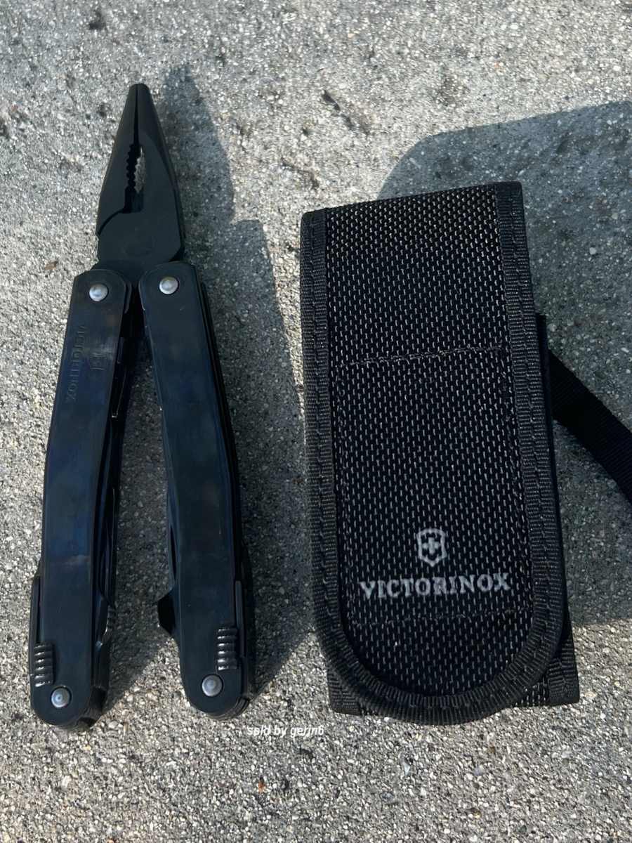 Victorinox Swiss Army Knife Black SwissTool MXBS With Black Pouch