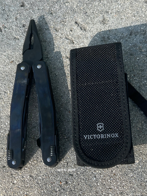 Victorinox Swiss Army Knife Black SwissTool MXBS With Black Pouch