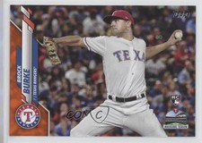 2020 Topps Wal-Mart Orange Border /99 Brock Burke #691 lu0