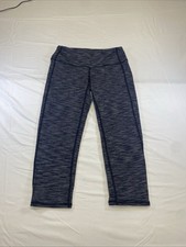 Women's Athleta Power Up 7/8 Tight Leggings Size XS Black Print Comfy New 