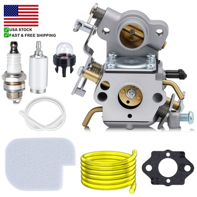 #ad Carburetor Kit For Poulan P3314 14 Inch 14#x27;#x27; 33cc 2 Cycle Gas Powered Chain Saw $11.98