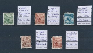 LT18333 Switzerland 1948 views landscapes fine lot MNH