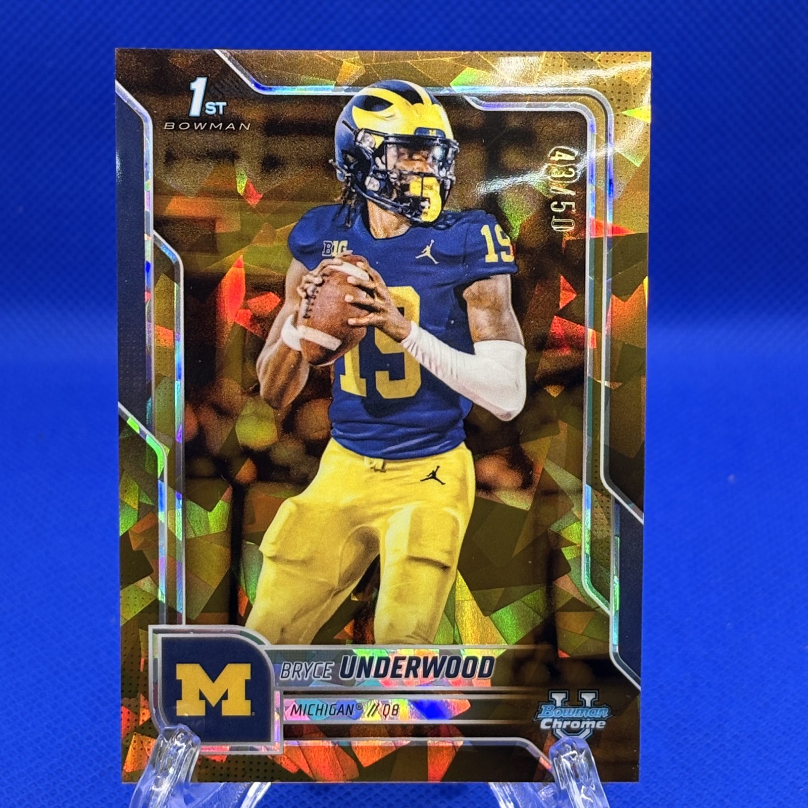 2025 Bowman University Chrome Sapphire Edition - Bryce Underwood #196 Gold...
