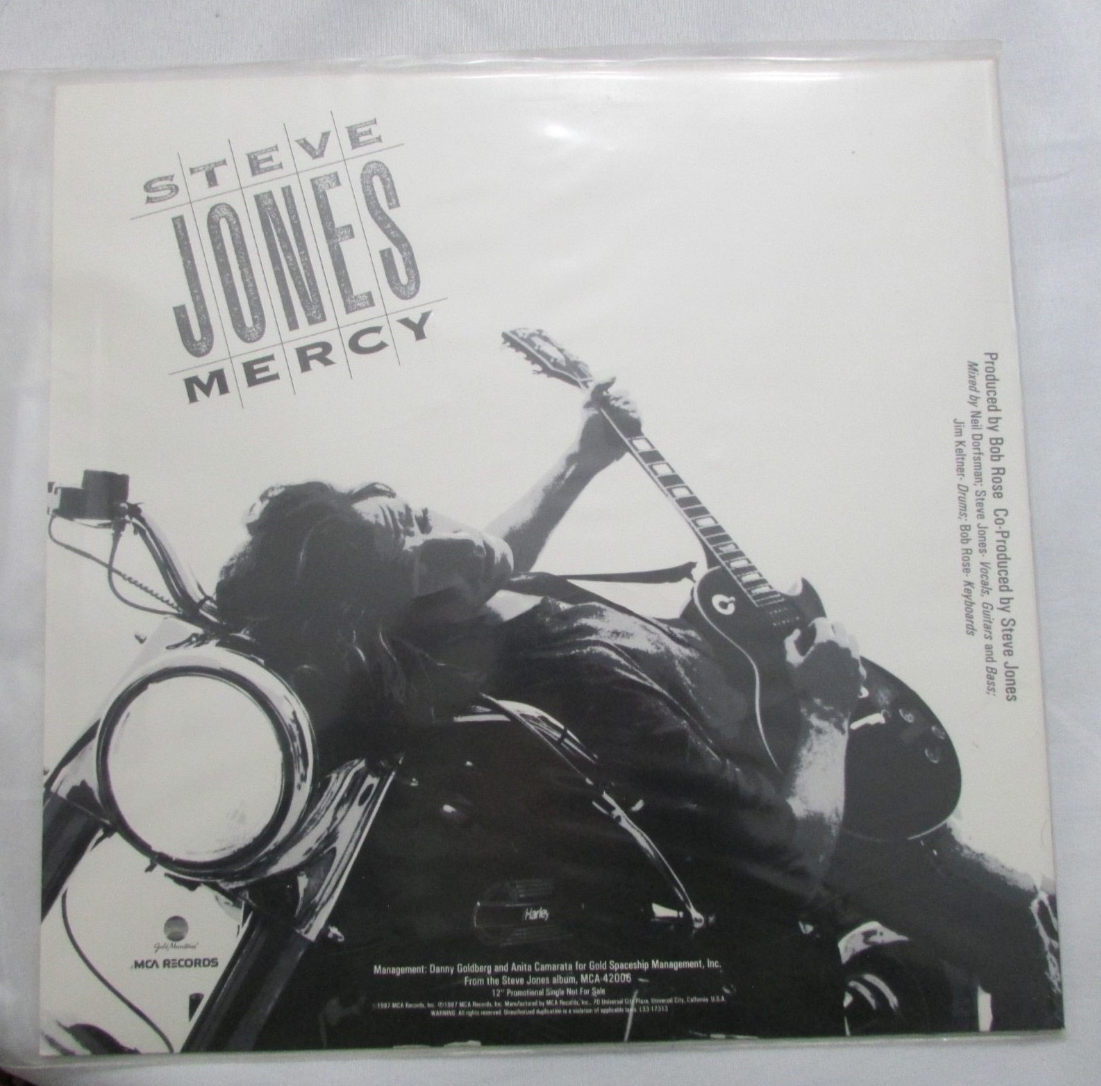 STEVE JONES MERCY SEX PISTOLS NM/NM VINYL LP L24 | eBay