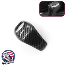 Fit Bmw X1 F48 2016-19 Abs Car Gear Shift Knob Cover Sticker Head Trim Black