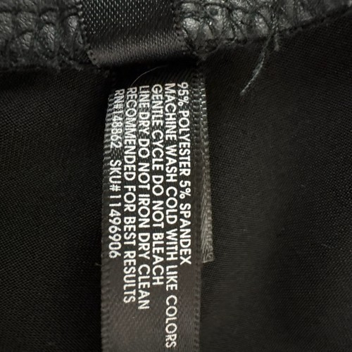 Pantalones tórridos para mujer 1 leggings de cuero sintético al tobillo suaves negros ligeros (847) - Imagen 11 de 13