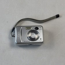 Fujifilm FinePix A345 Silver Digital Camera w/Strap  4.1 MP TESTED WORKS READ 
